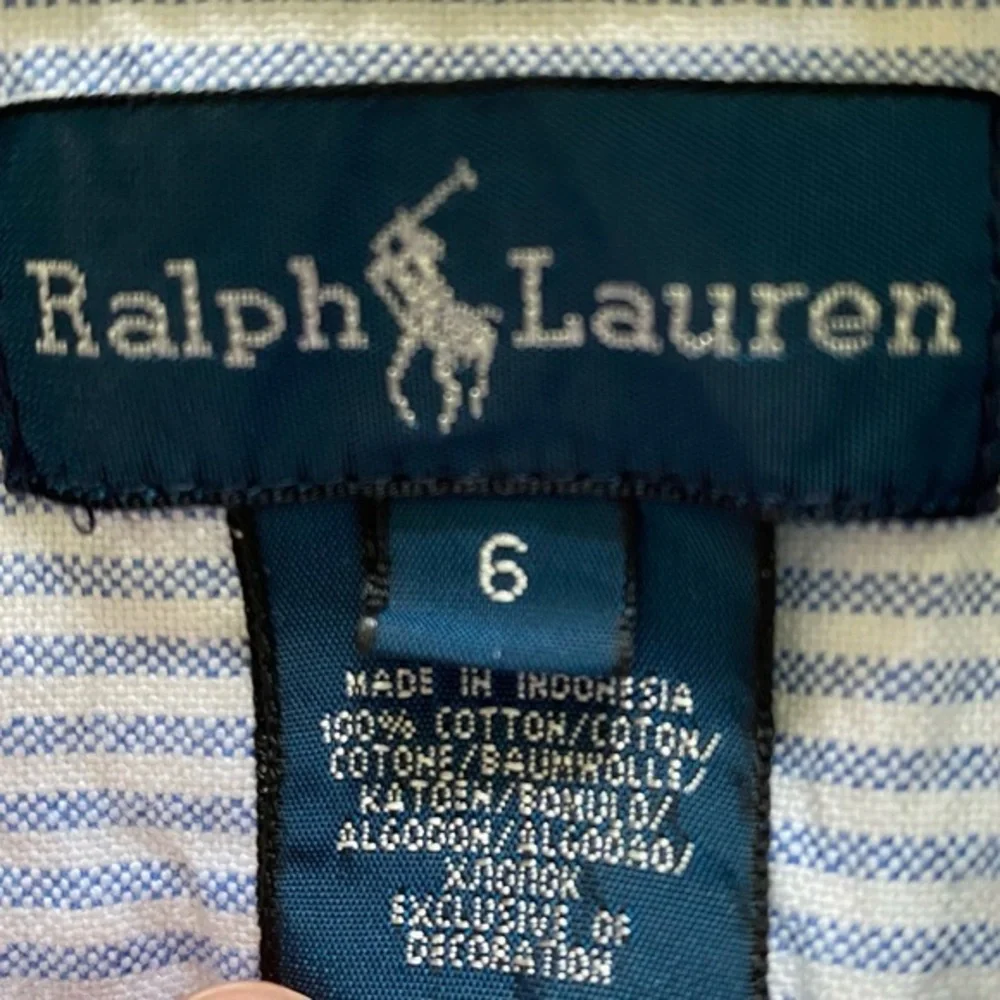 Ralph‎ Lauren Shirts Boys Size 6 LongSleeve Button Down Stripes Collared